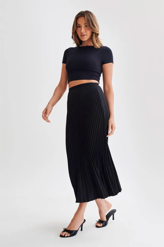 Women Meshki Tops Nicole Modal TShirt 8211 Black