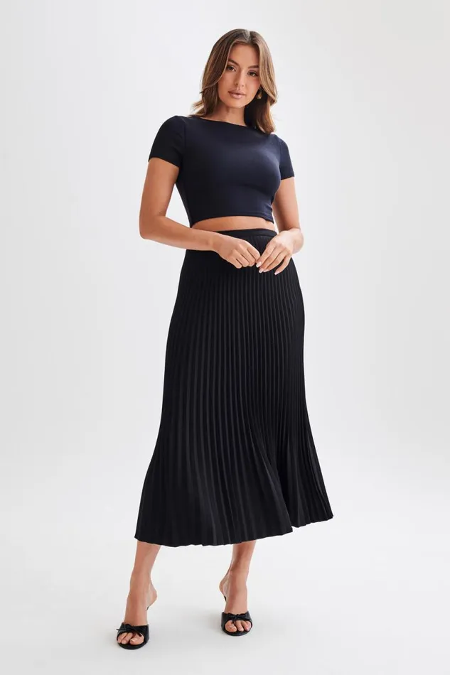 Women Meshki Tops Nicole Modal TShirt 8211 Black