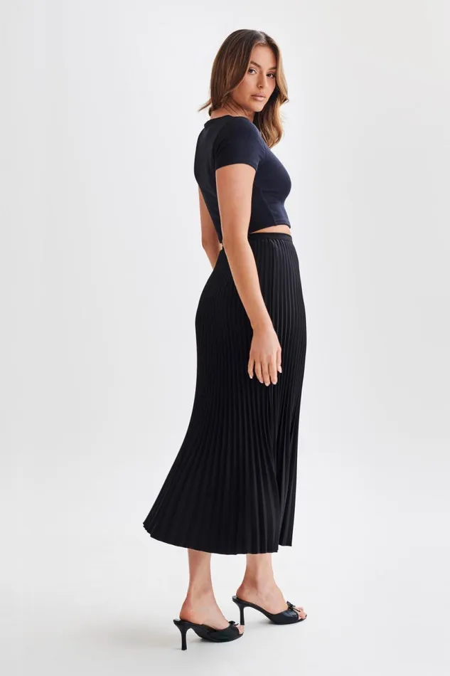 Women Meshki Tops Nicole Modal TShirt 8211 Black