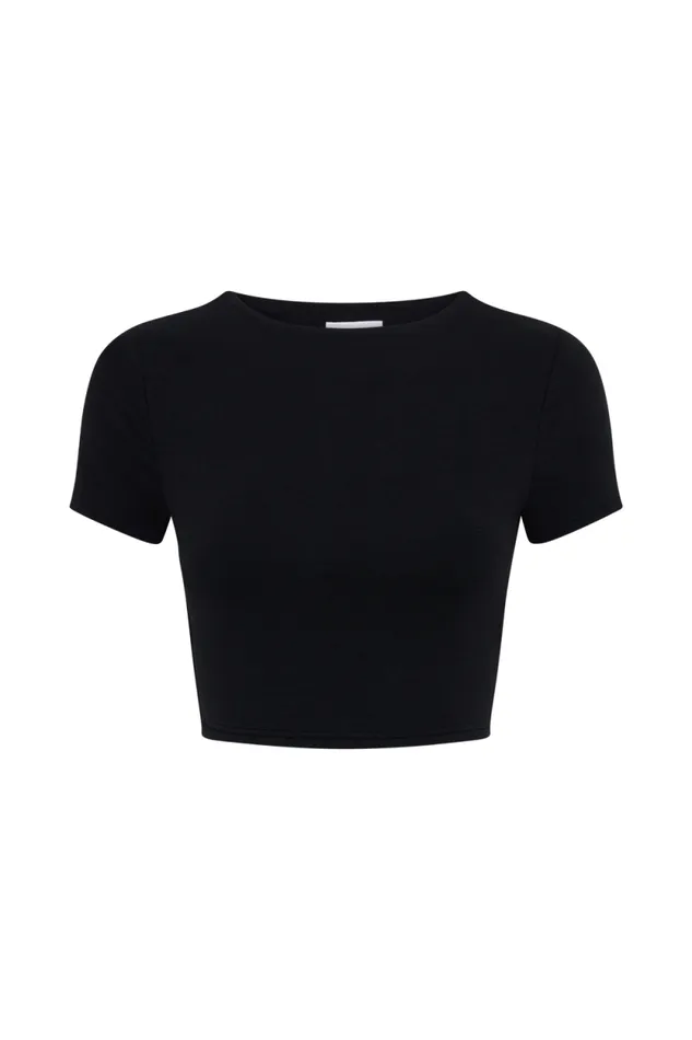 Women Meshki Tops Nicole Modal TShirt 8211 Black