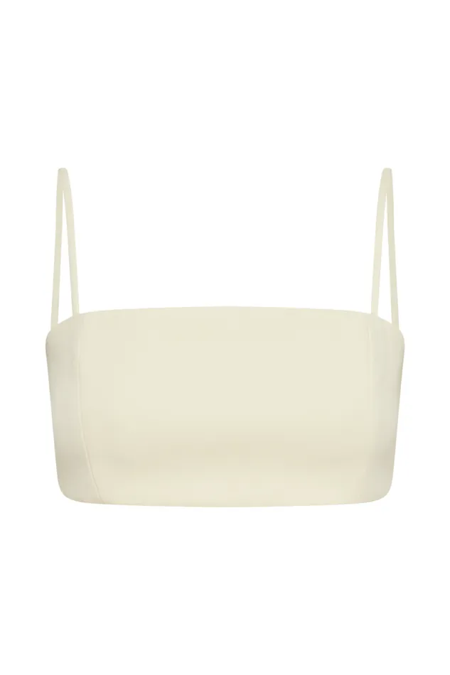 Women Meshki Tops Perry Suiting Crop Top 8211 Pastel Lemon