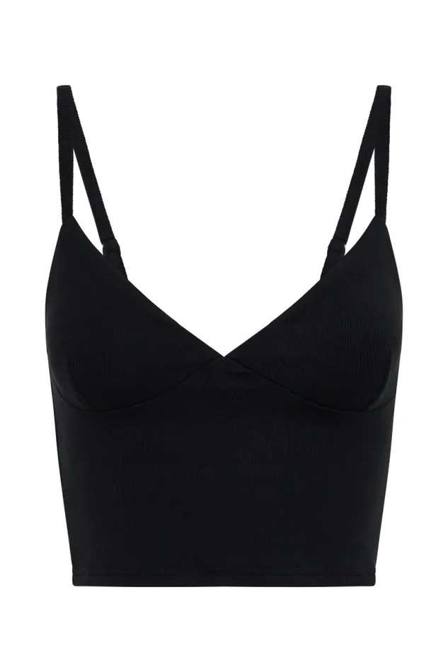 Women Meshki Tops Porter Modal Cami Top 8211 Black