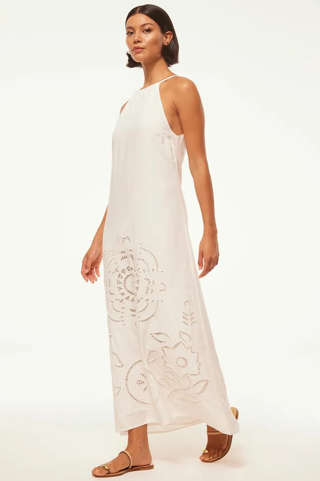Women MISA Los Angeles Dresses ALEJANDRA DRESS White Eyelet