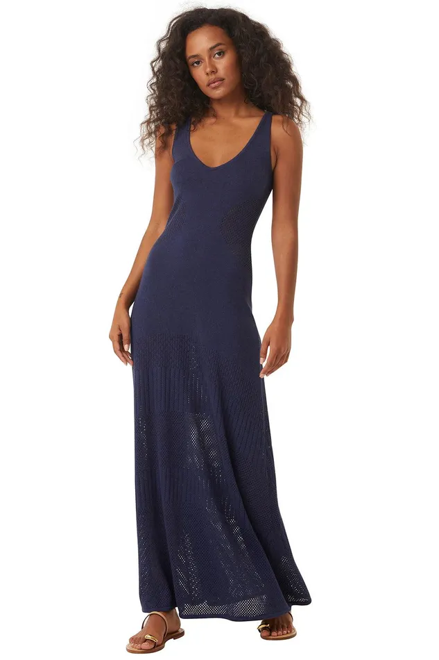Women MISA Los Angeles Dresses ALLISON DRESS Midnight Blue