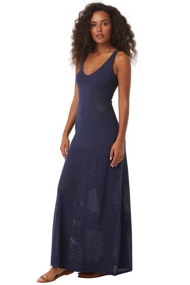 Women MISA Los Angeles Dresses ALLISON DRESS Midnight Blue