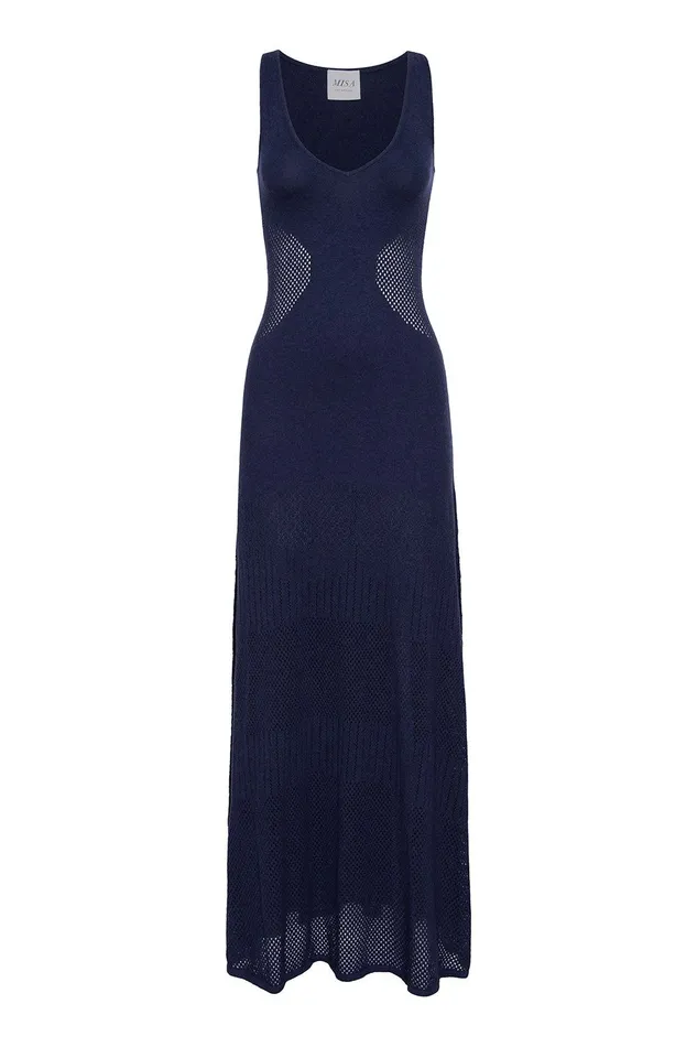 Women MISA Los Angeles Dresses ALLISON DRESS Midnight Blue