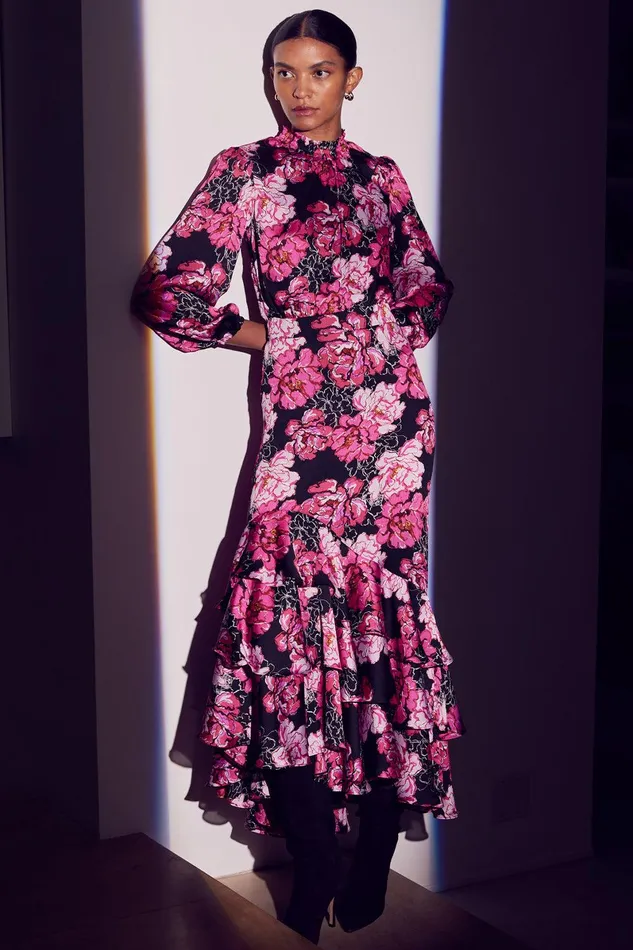 Women MISA Los Angeles Dresses AUDREY DRESS Pink Peony