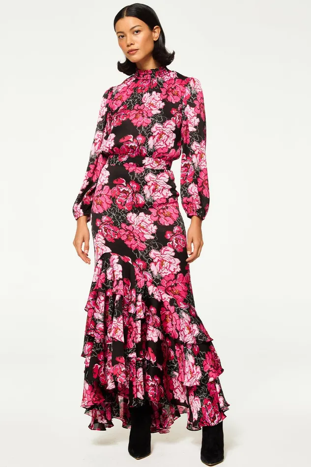 Women MISA Los Angeles Dresses AUDREY DRESS Pink Peony