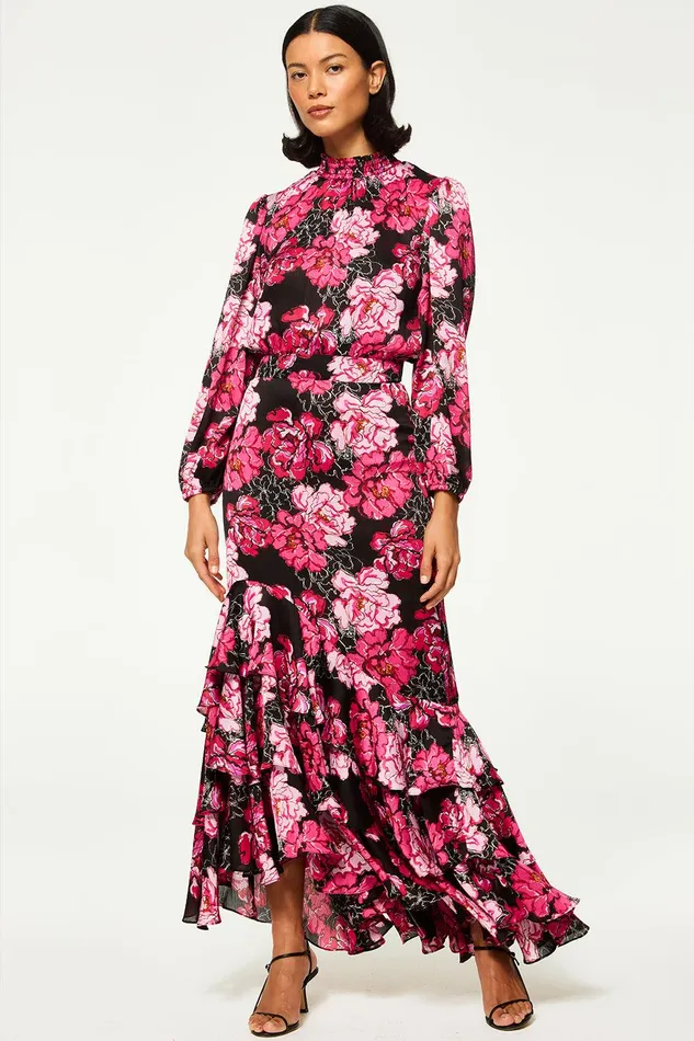 Women MISA Los Angeles Dresses AUDREY DRESS Pink Peony
