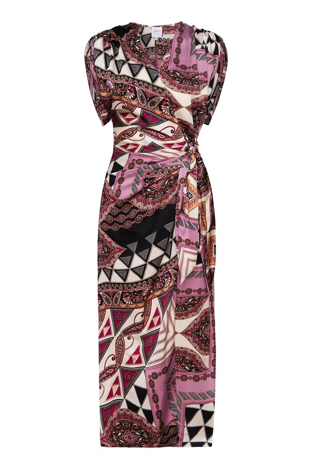 Women MISA Los Angeles Dresses FRANCESCA DRESS Leonardo Patchwork