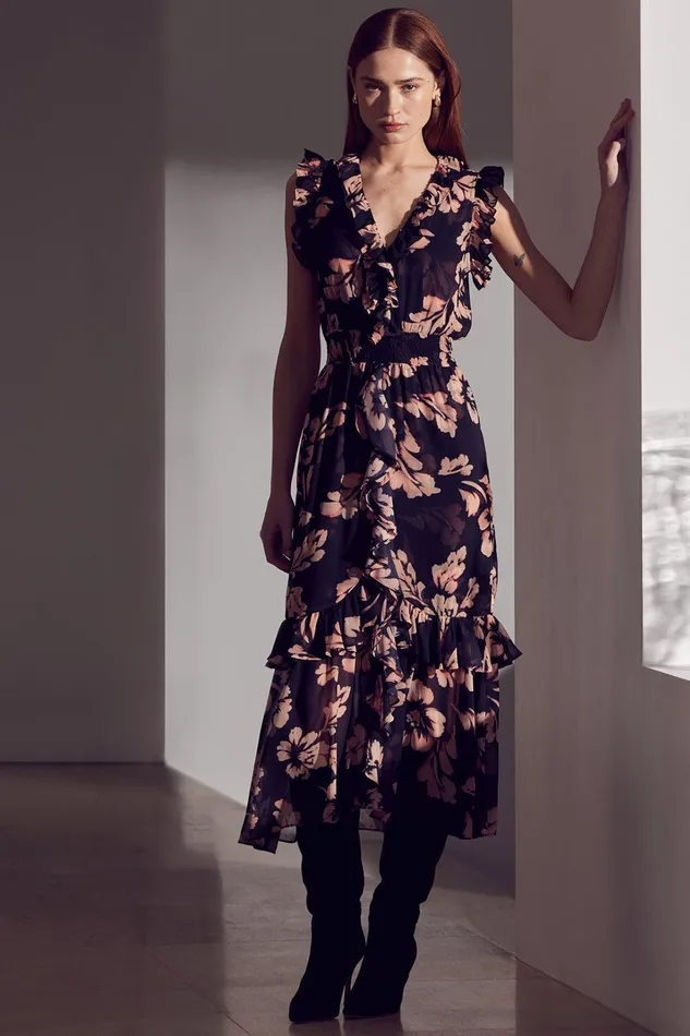 Women MISA Los Angeles Dresses KIDADA DRESS Auric Flora