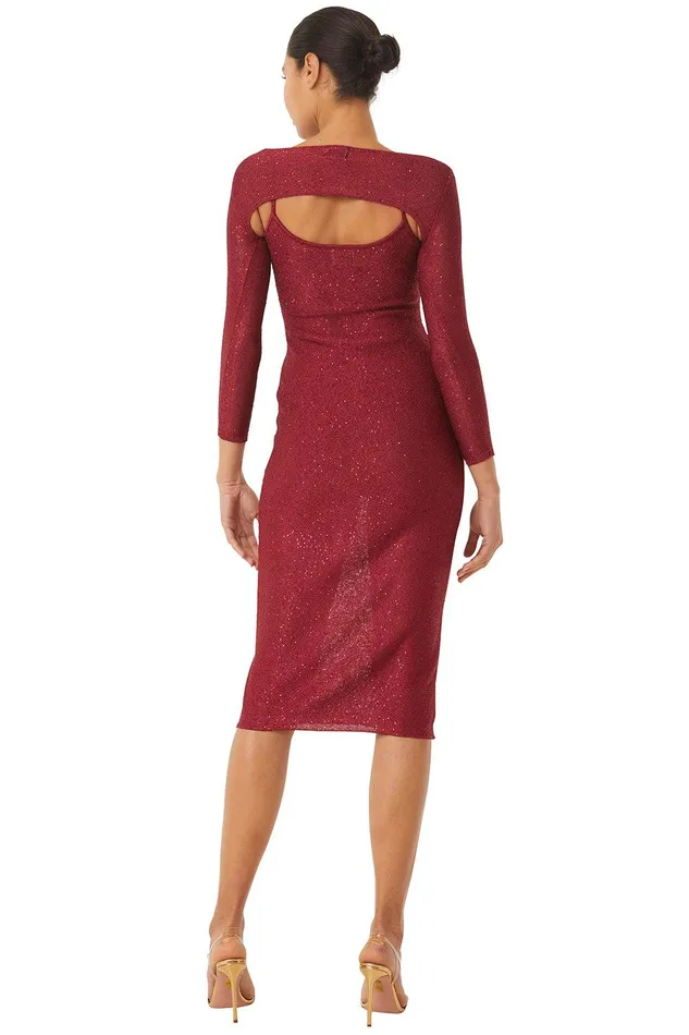 Women MISA Los Angeles Dresses LISETTE DRESS Lipstick Red