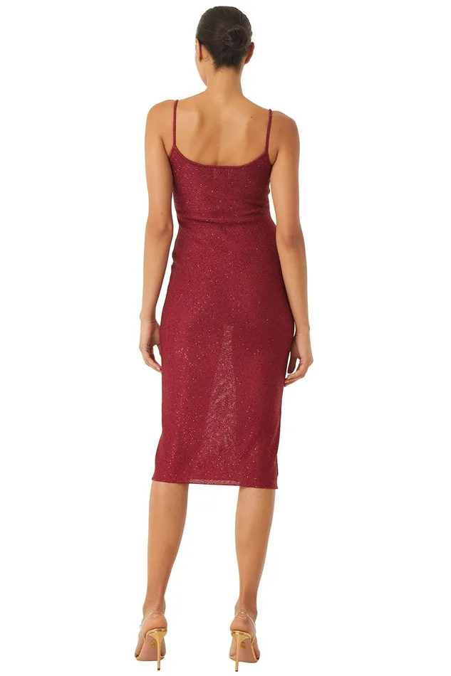 Women MISA Los Angeles Dresses LISETTE DRESS Lipstick Red