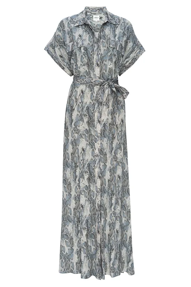 Women MISA Los Angeles Dresses LOU DRESS Spring Python