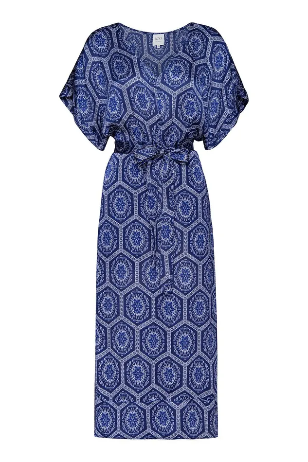 Women MISA Los Angeles Dresses NATALI DRESS Lapis Tile