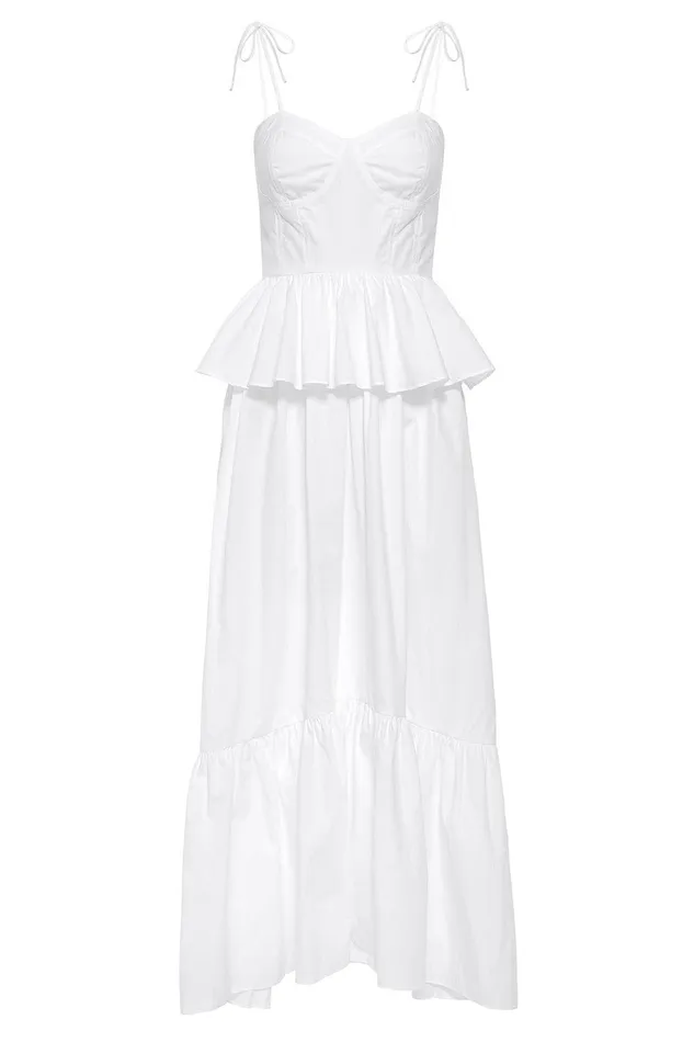 Women MISA Los Angeles Dresses ROSIE DRESS White