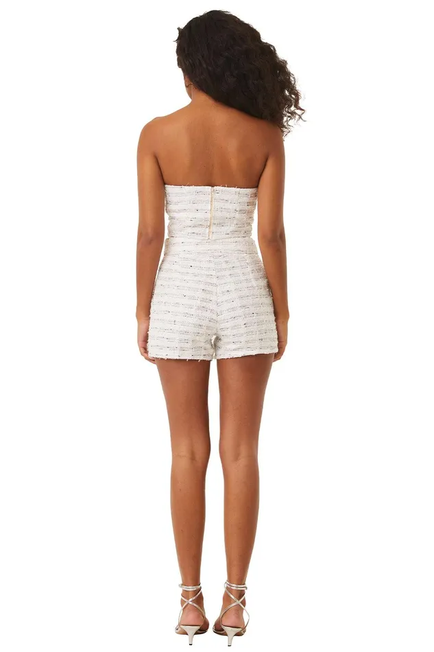 Women MISA Los Angeles Matching Sets CHOUPETTE SHORT Winter White