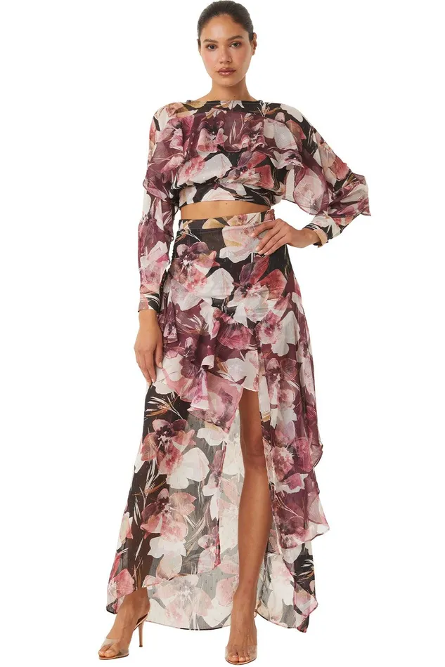 Women MISA Los Angeles Matching Sets SILVANA TOP Flora Tropical Mix