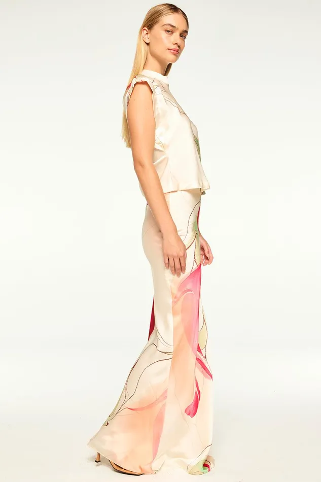 Women MISA Los Angeles Skirts and Shorts SIERRA SKIRT Divine Marble