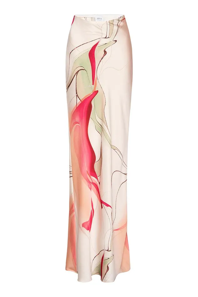 Women MISA Los Angeles Skirts and Shorts SIERRA SKIRT Divine Marble