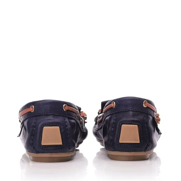 Women Moda In Pelle Brogues And Loafers Ellery NavyTan Leather