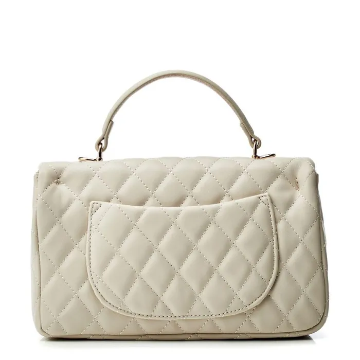 Women Moda In Pelle Clutch Bags Sabrina Bag Off White Porvair