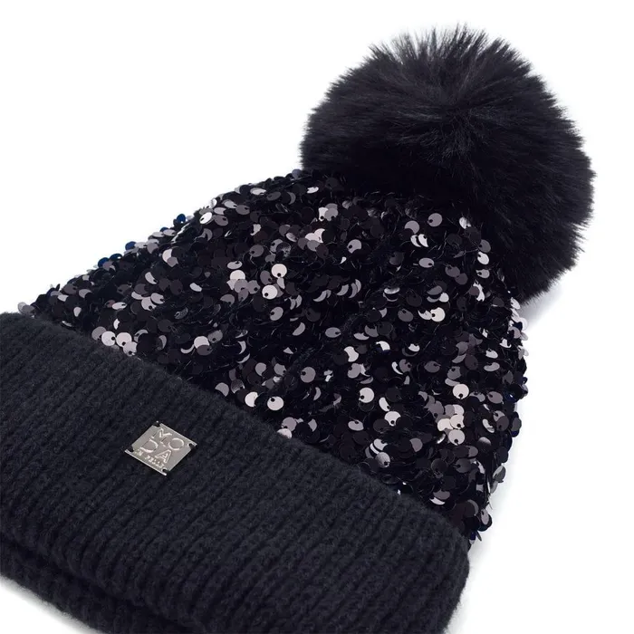 Women Moda In Pelle Hats Lexiehat Black Textile Women Moda In Pelle Hats Lexiehat Black Textile