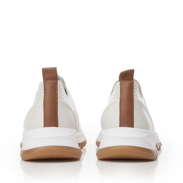 Women Moda In Pelle Wedge Trainers Shoon Sh Indigo WhiteTan Leather Women Moda In Pelle Wedge Trainers Shoon Sh Indigo WhiteTan Leather