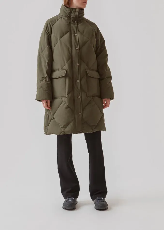 Women Modstrm Coats and Jackets ScarlettMD Jacket Dark Army Women Modstrm Coats and Jackets ScarlettMD Jacket Dark Army