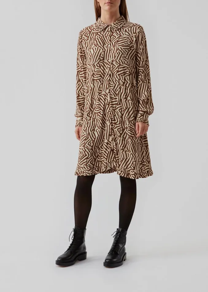 Women Modstrm Dresses Nation Print Dress Graphic Grid