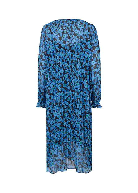 Women Modstrm Dresses OysterMD Print Dress Dark Aqua Flower Women Modstrm Dresses OysterMD Print Dress Dark Aqua Flower