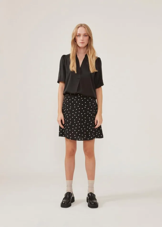 Women Modstrm Skirts RidderMD Print Skirt Black Polka Dot Women Modstrm Skirts RidderMD Print Skirt Black Polka Dot