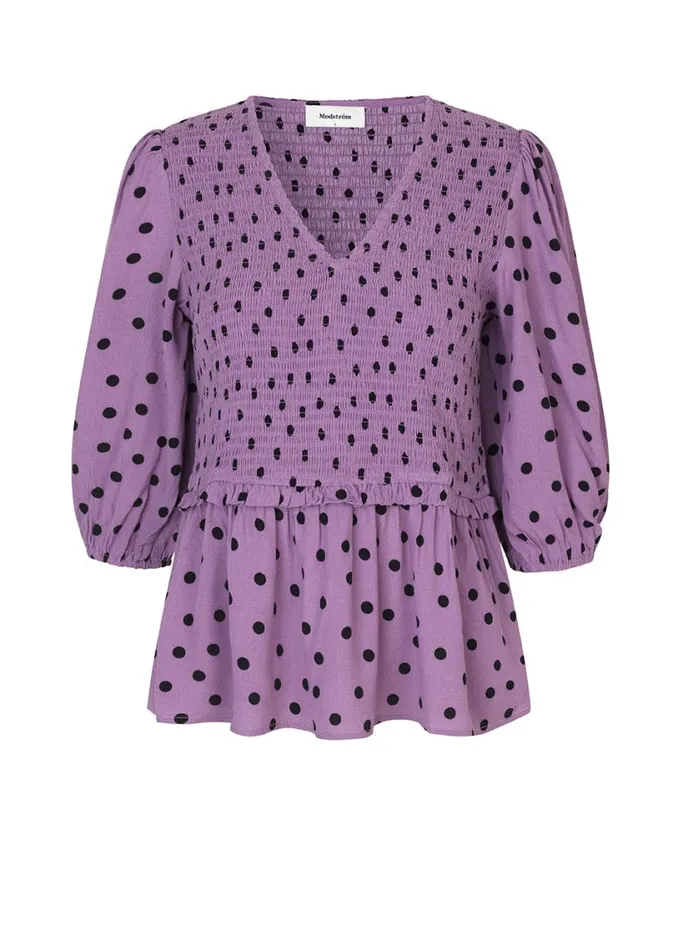 Women Modstrm Tops Tomme Print Top Bold Dot Valerian