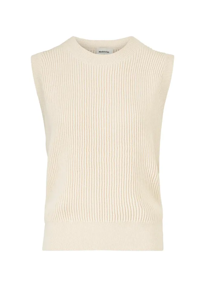 Women Modstrm Vests Luca Vest Off White