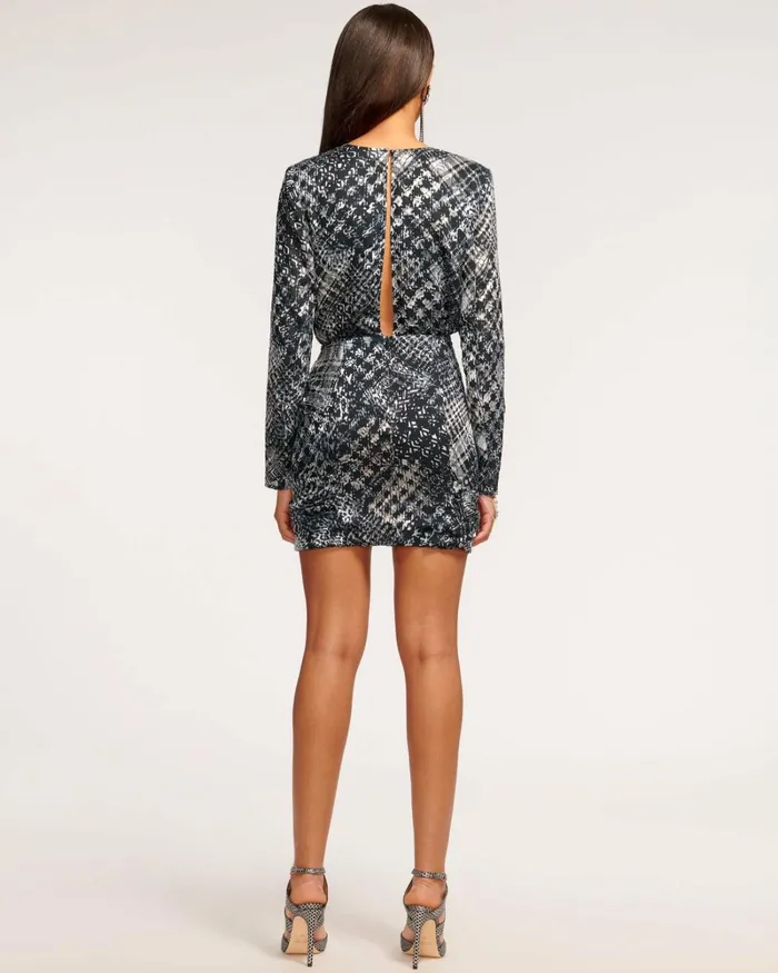Women Myla VNeck Mini Dress Houndstooth Burnout Ramy Brook Dresses Women Myla VNeck Mini Dress Houndstooth Burnout Ramy Brook Dresses