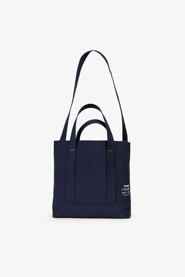 Women Navy Blue Bonded Shopper M Ecoalf Handbags