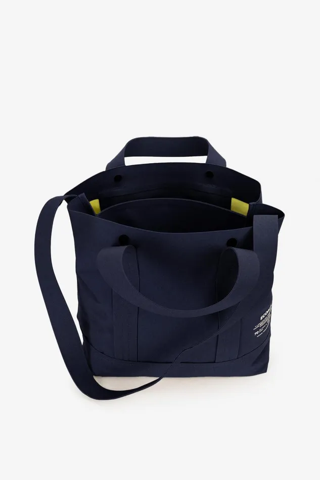 Women Navy Blue Bonded Shopper M Ecoalf Handbags