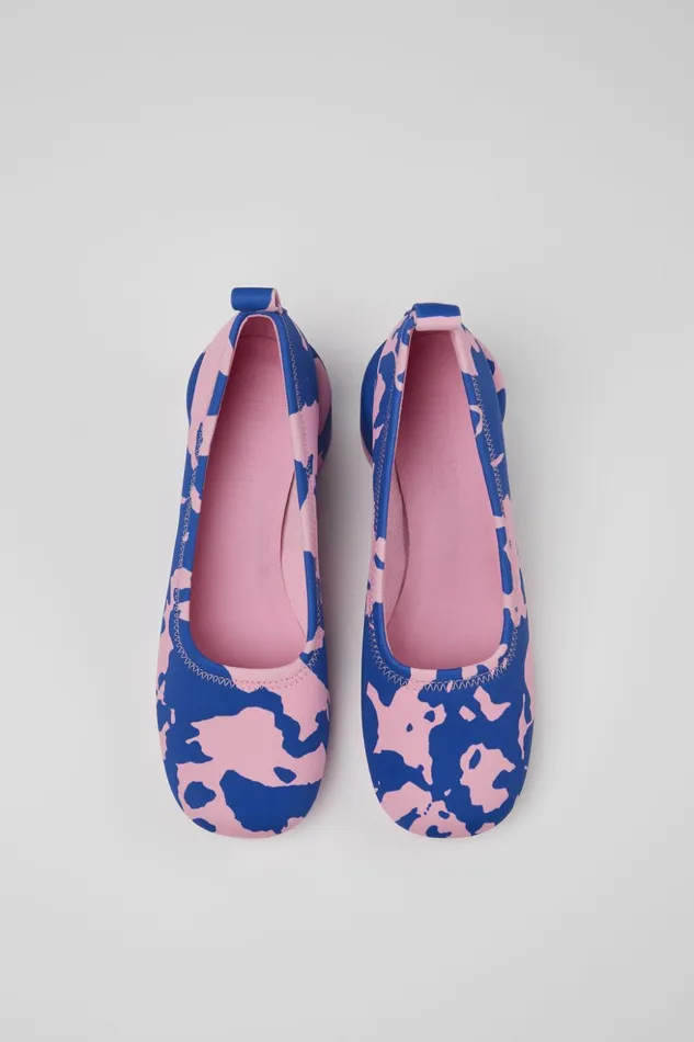 Women Niki Multicolored Textile Ballerina Camper Formal Shoes Women Niki Multicolored Textile Ballerina Camper Formal Shoes