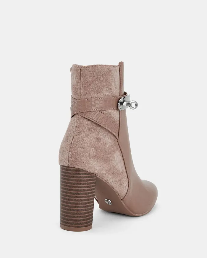 Women NOVO Shoes KOBIE ALMOND Heeled Boots Ankle Boots