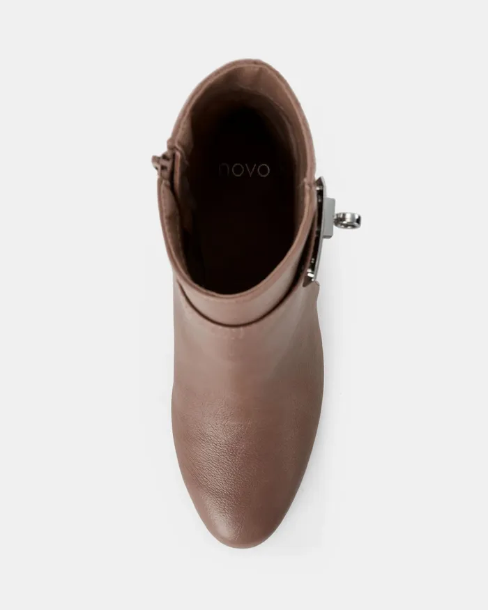 Women NOVO Shoes KOBIE ALMOND Heeled Boots Ankle Boots