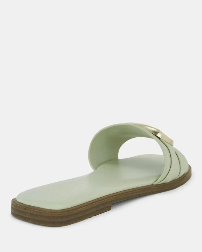 Women NOVO Shoes SCARLETTE PISTACHIO Sandals Flat Sandals