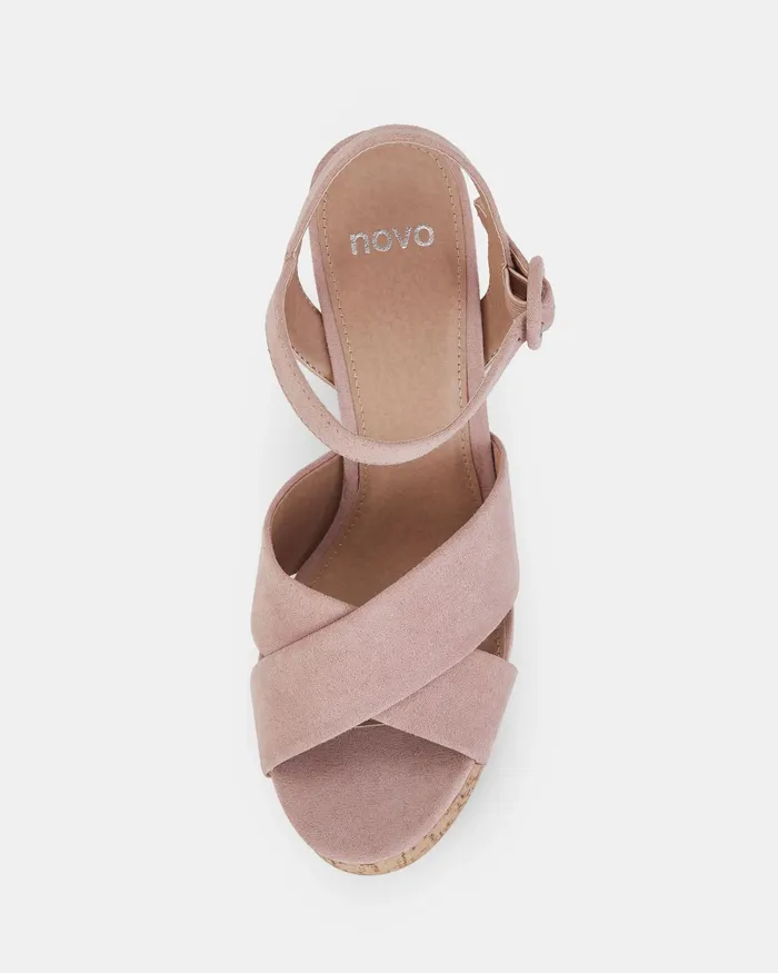 Women NOVO Shoes ZOPH NUDE High Heels Platforms