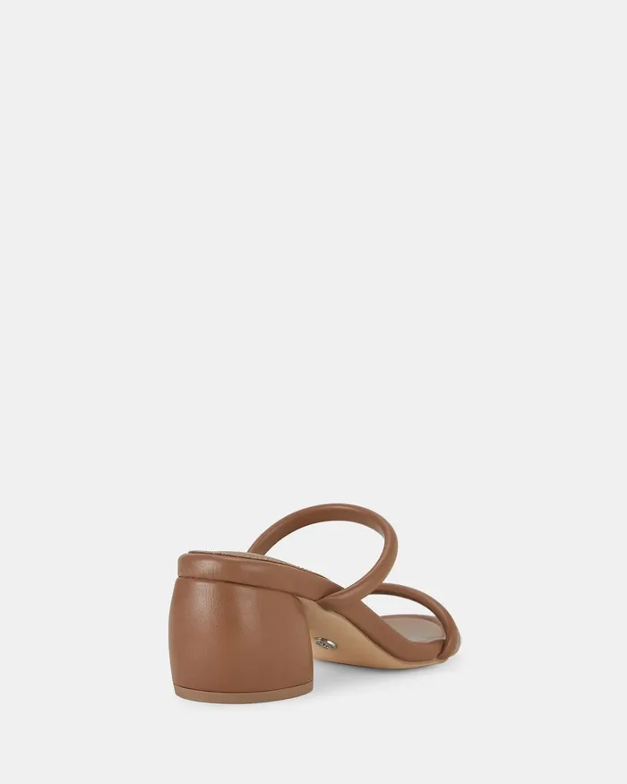 Women NOVO Shoes ZUKE CARAMEL Open Toe Heels Party