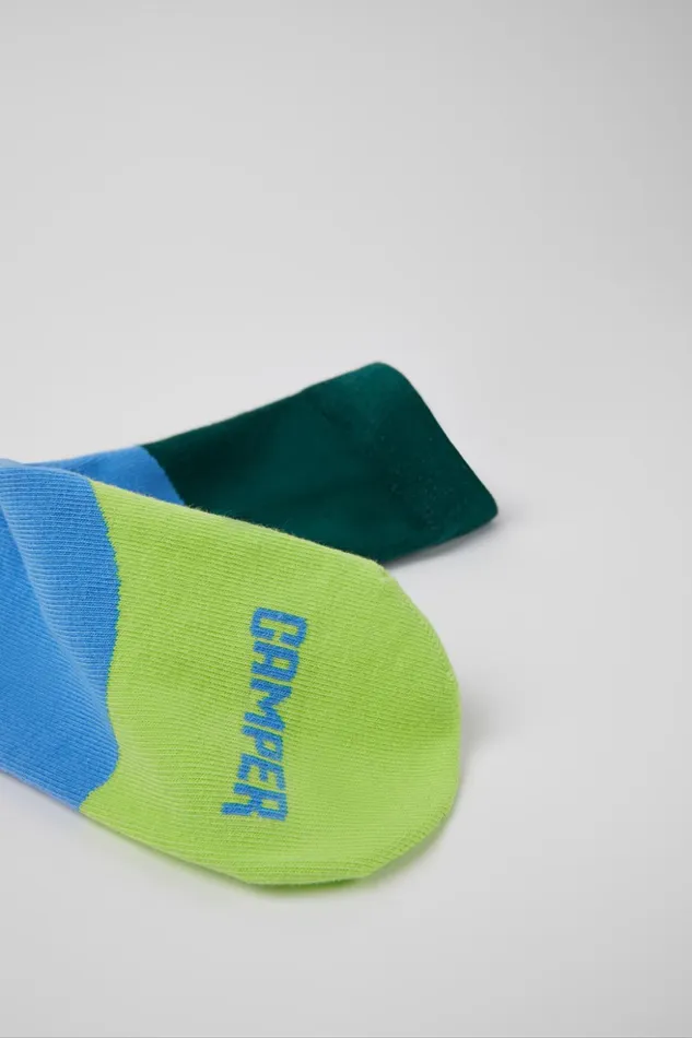 Women Odd Socks Pack Two Pair Pack Of Long Multicolored Socks Camper Socks