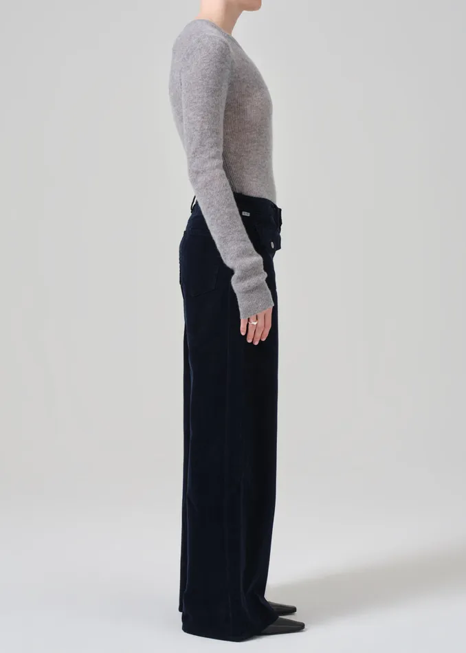 Women Pants Citizens Of Humanity Raven Patch Pocket Wide Leg Corduroy In Navy