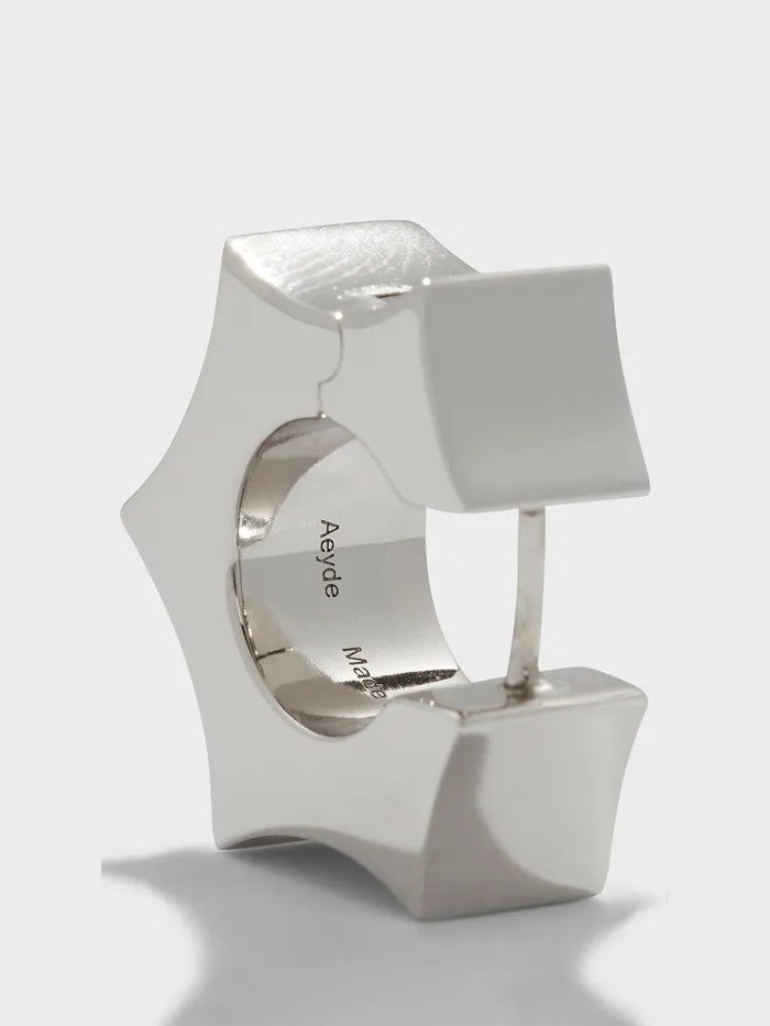 Women Parker PalladiumPlated Hoop Earrings Aeyde Earrings