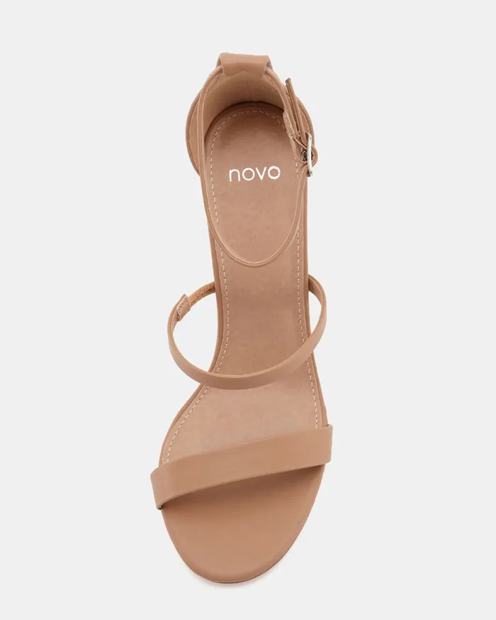 Women Party NOVO Shoes MONTAGUE CAMEL Block Heels Women Party NOVO Shoes MONTAGUE CAMEL Block Heels