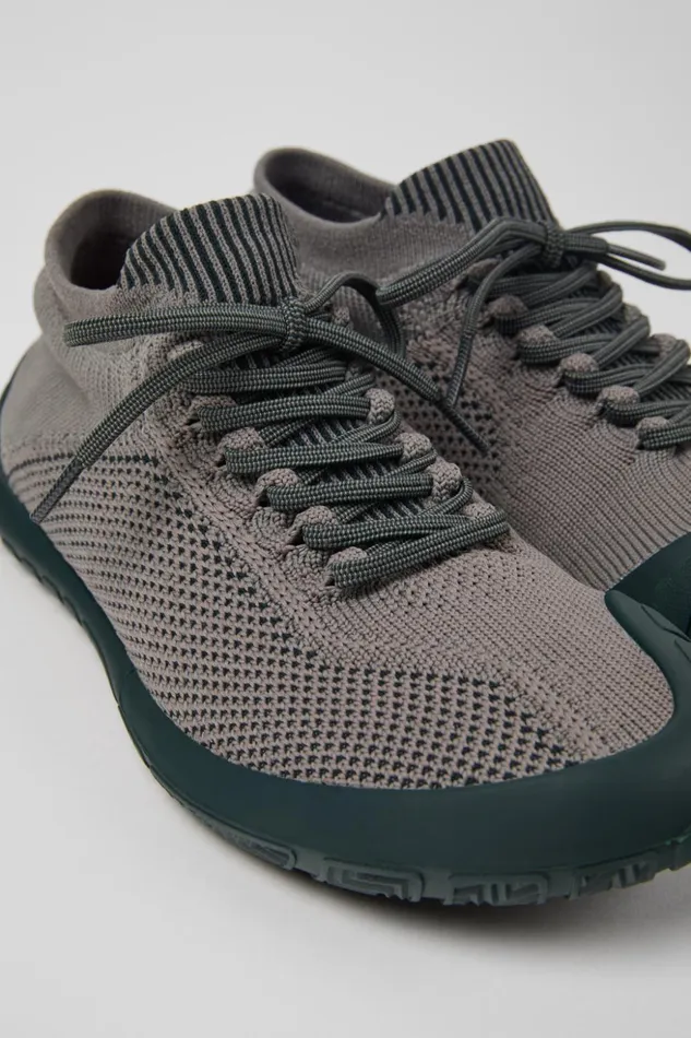Women Path Gray Textile Sneakers Camper Ankle Boots