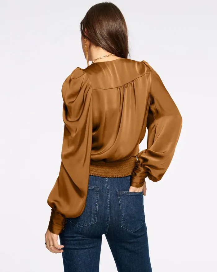 Women Pauline Puff Sleeve Blouse Black Ramy Brook Tops Women Pauline Puff Sleeve Blouse Black Ramy Brook Tops
