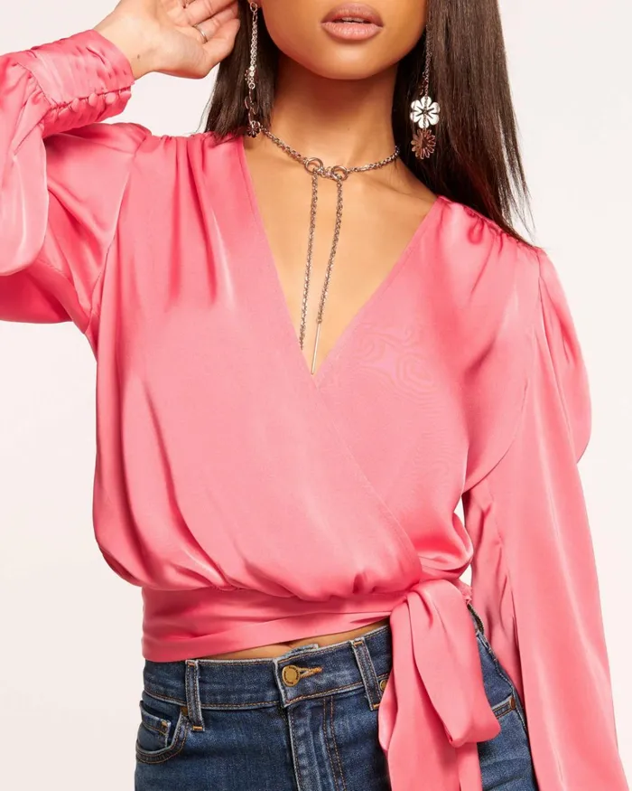 Women Pauline Puff Sleeve Blouse Black Ramy Brook Tops Women Pauline Puff Sleeve Blouse Black Ramy Brook Tops
